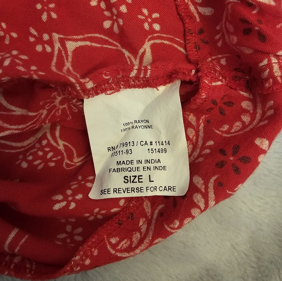 Motherhood Maternity Tie Back Shirt. Size L - Picture 5 of 6